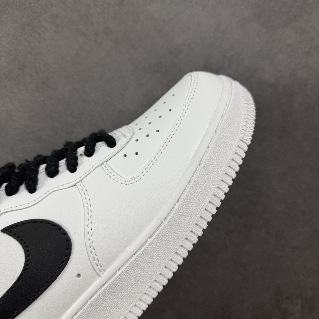 260 【定制版】官方爆款定制 Nike Air Force 1 Low’07 白黑麻绳 空军一号低帮休闲板鞋 ZH0316-072