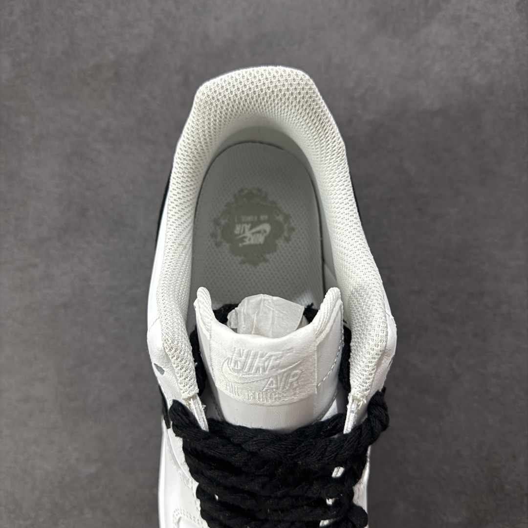260 【定制版】官方爆款定制 Nike Air Force 1 Low’07 白黑麻绳 空军一号低帮休闲板鞋 ZH0316-072