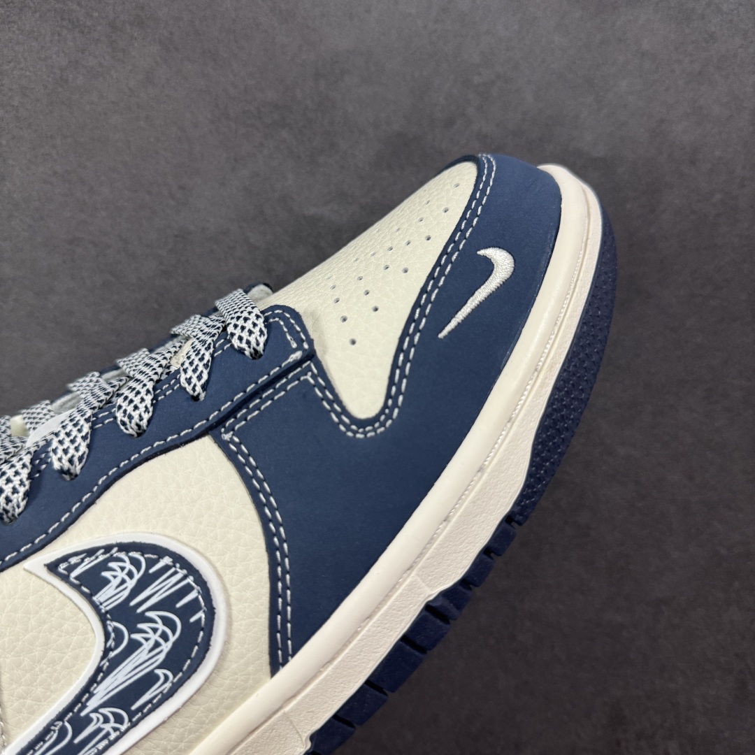 280 【定制版】Nike SB Dunk Low Sup系列 蓝白涂鸦蓝勾 低帮休闲板鞋 LW1818-116