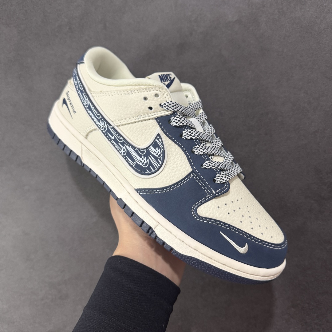 280 【定制版】Nike SB Dunk Low Sup系列 蓝白涂鸦蓝勾 低帮休闲板鞋 LW1818-116