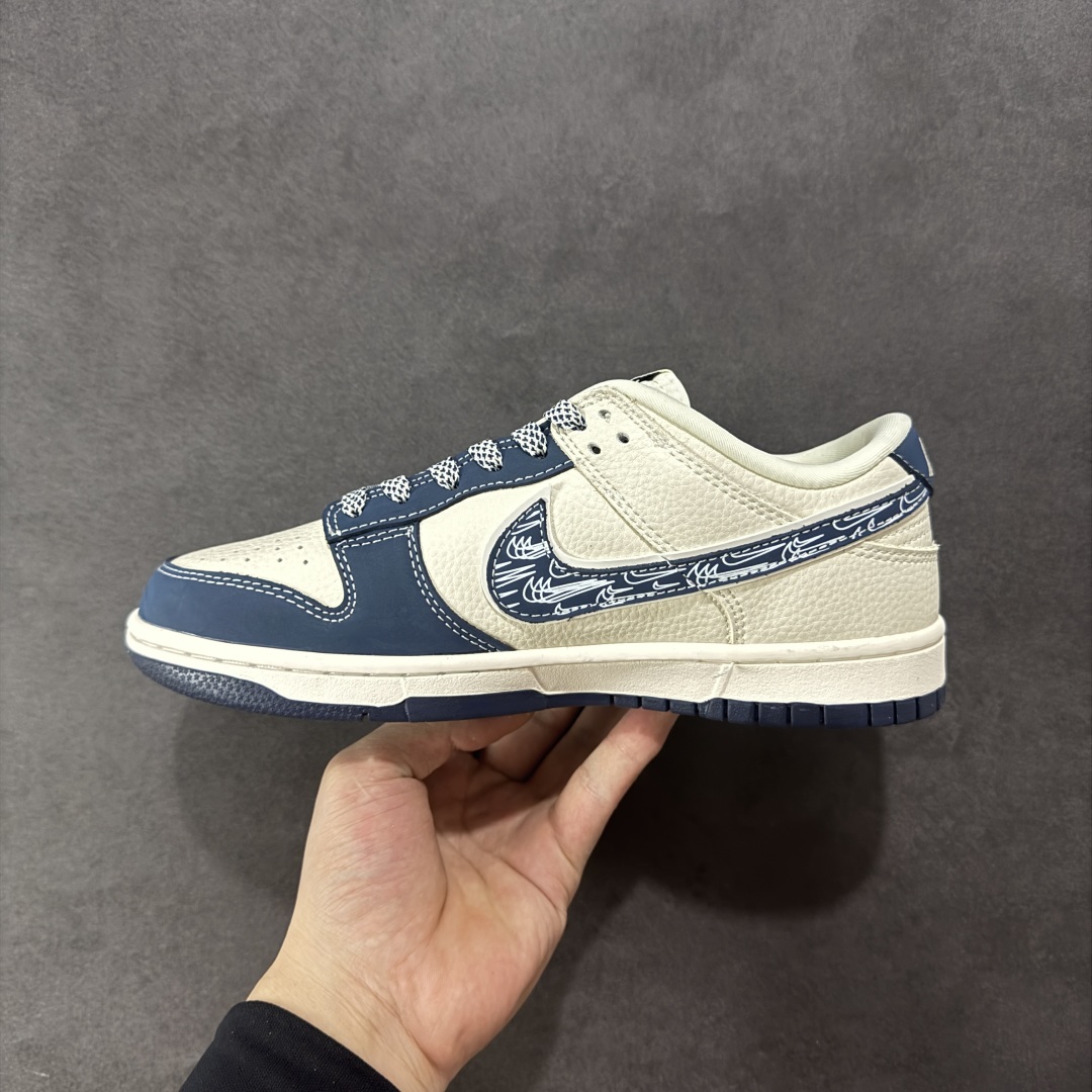 280 【定制版】Nike SB Dunk Low Sup系列 蓝白涂鸦蓝勾 低帮休闲板鞋 LW1818-116