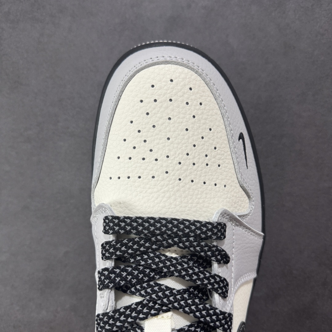 280 【定制版】Air Jordan 1 Low AJ1 乔1 斯图西联名 黑白灰 高端定制 低帮复古篮球鞋 XX3168-177
