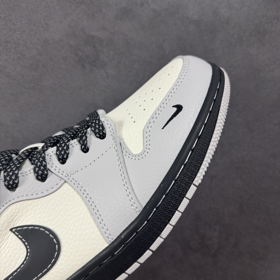 280 【定制版】Air Jordan 1 Low AJ1 乔1 斯图西联名 黑白灰 高端定制 低帮复古篮球鞋 XX3168-177