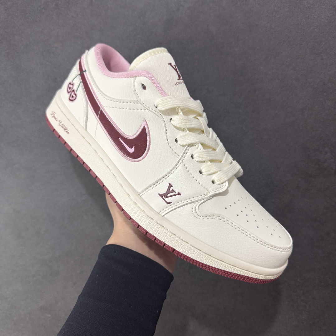 280 【定制版】Air Jordan 1 Low AJ1 乔1 情人节限定 红樱桃 高端定制 低帮复古篮球鞋 XX3168-520