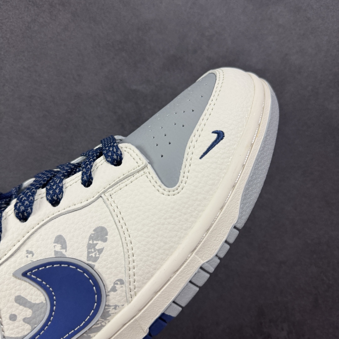 280 【定制版】Nike SB Dunk Low 斯图西联名 双拼爆炸蓝勾 周年高端定制 低帮休闲板鞋 XS6089-593