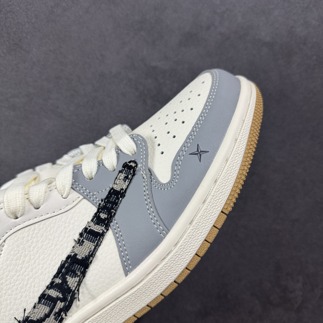 260 【定制版】Dior x Air Jordan 1 Low 定制配色 迪奥联名 乔1 AJ1经典低帮休闲百搭板鞋 XF8698-077