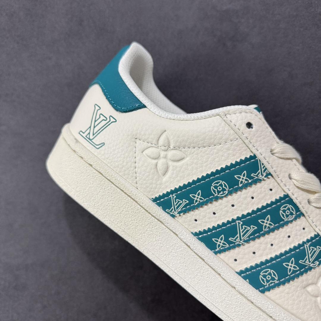 【定制版】Lv x Ad Superstar 定制配色 路易威登联名 三叶草低帮休闲百搭贝壳头板鞋 AD0001