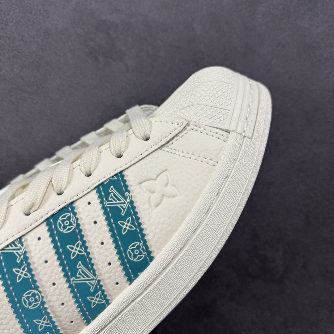 【定制版】Lv x Ad Superstar 定制配色 路易威登联名 三叶草低帮休闲百搭贝壳头板鞋 AD0001