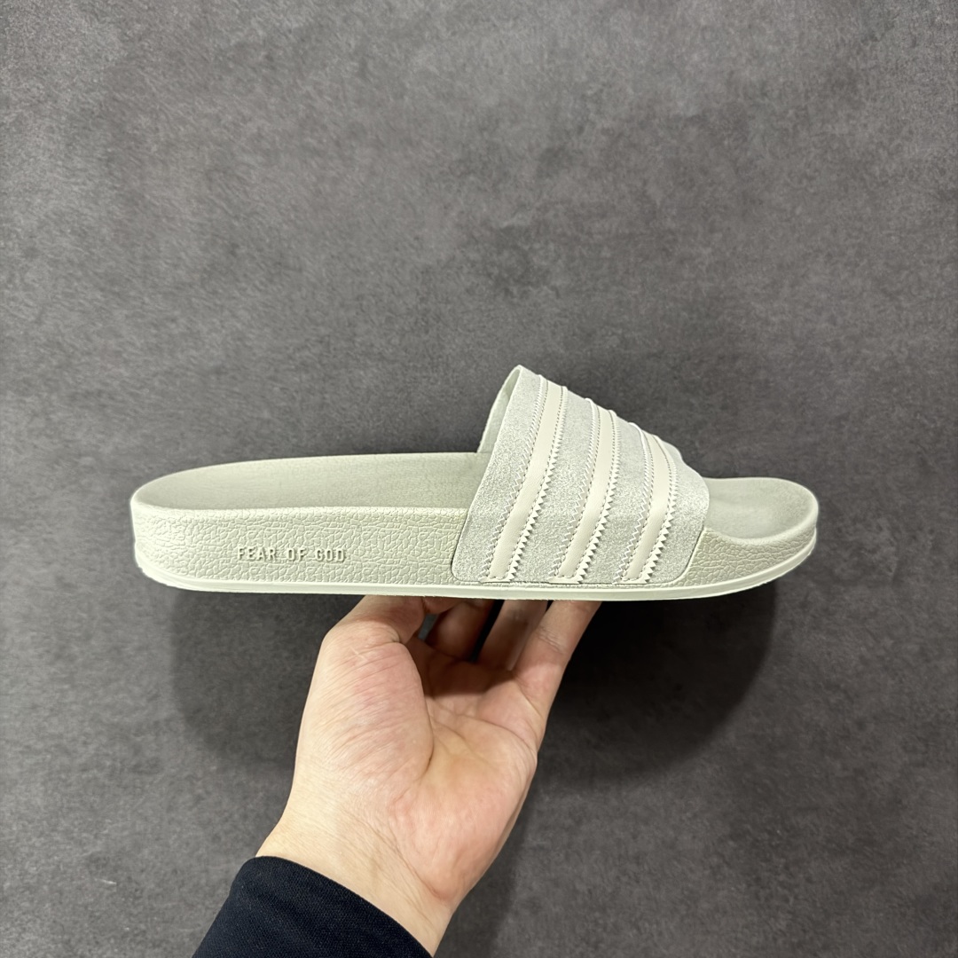 【公司级】Fear of God x adidas Adilette Slides 舒适 防滑一字拖鞋 男女同款 货号:IH2273 尺码:36-46-选品中心
