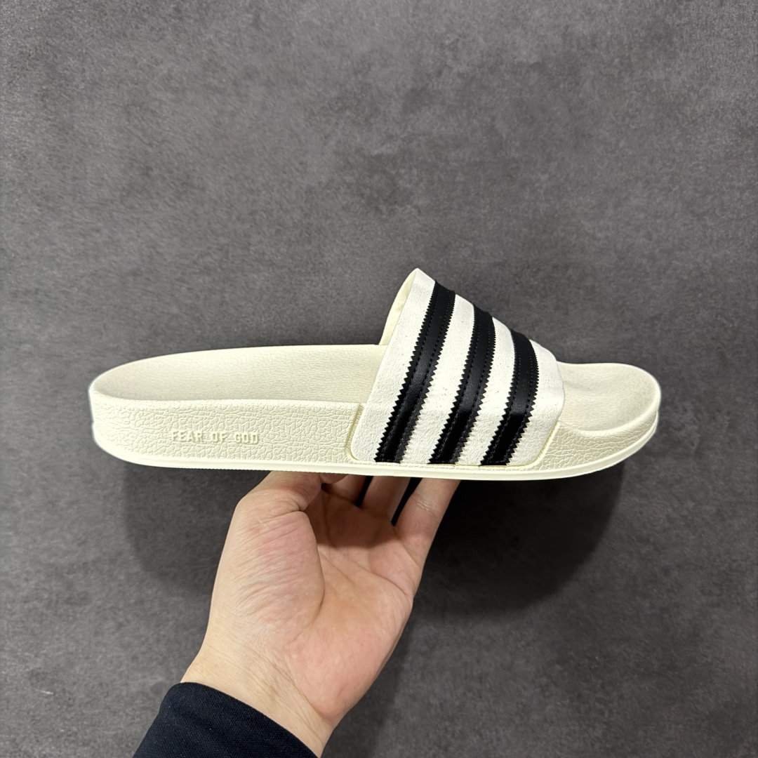 100 Fear of God x adidas Adilette Slides 舒适 防滑一字拖鞋 男女同款 IH2272
