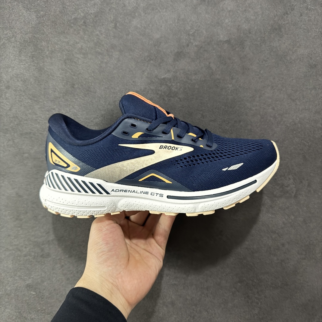 【公司级】外贸热款 Brooks 布鲁克斯 Adrenaline GTS 23 网面运动鞋 官方售价1K+ 正确蓝底带钢印 平台专供品质 尺码:36-46-选品中心