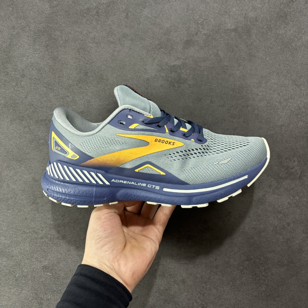【公司级】外贸热款 Brooks 布鲁克斯 Adrenaline GTS 23 网面运动鞋 官方售价1K+ 正确蓝底带钢印 平台专供品质 尺码:36-46-选品中心