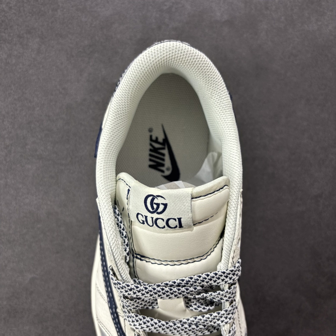 260 【定制版】Gucci x Air Jordan 1 Low 定制配色 古驰联名 乔1 AJ1经典低帮休闲百搭板鞋 XF8698-076