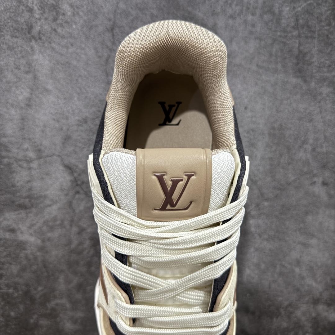 【HS纯原礼盒版】 LV Trainer系列高奢运动鞋 棕色
