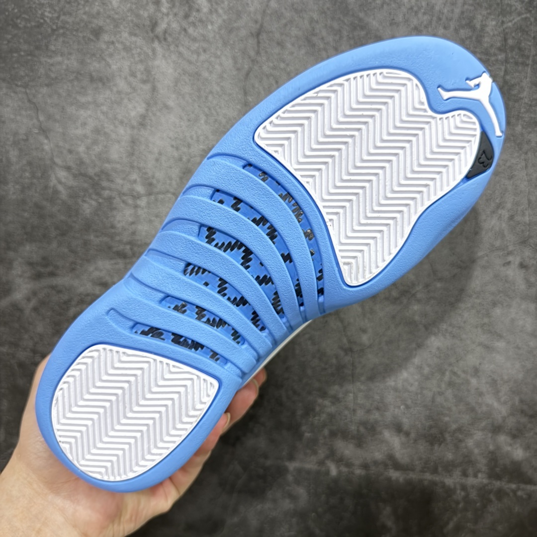 【XP纯原版】Air Jordan AJ12 Retro 潮流 中帮 复古篮球鞋 白玉 白蓝 CT8013-112