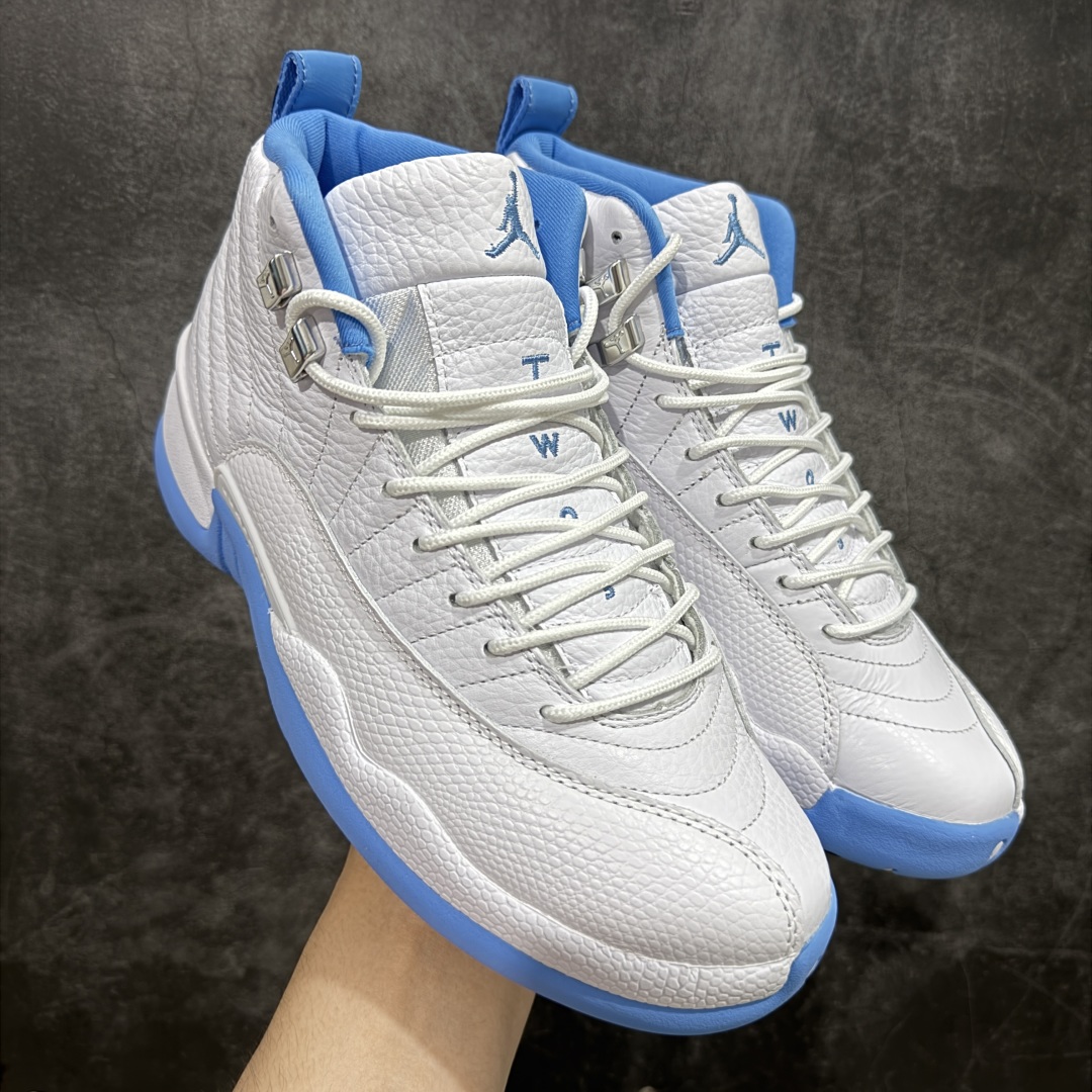 【XP纯原版】Air Jordan AJ12 Retro 潮流 中帮 复古篮球鞋 白玉 白蓝 CT8013-112 市场唯一附带GOAT授权卡 各细节正确 原楦原纸板开发 原汁原味12代鞋型 进口原厂皮料 超软荔枝皮 质感满分 原厂碳板 原装材料 原厂定制金属扣 原厂电绣 支持与公司货全方位对比 只服务于5%懂鞋的高端客户 发国外可支持各种retail商店充正寄售 尺码:40 40.5 41 42 42.5 43 44 44.5 45 45.5 46 47.5-选品中心