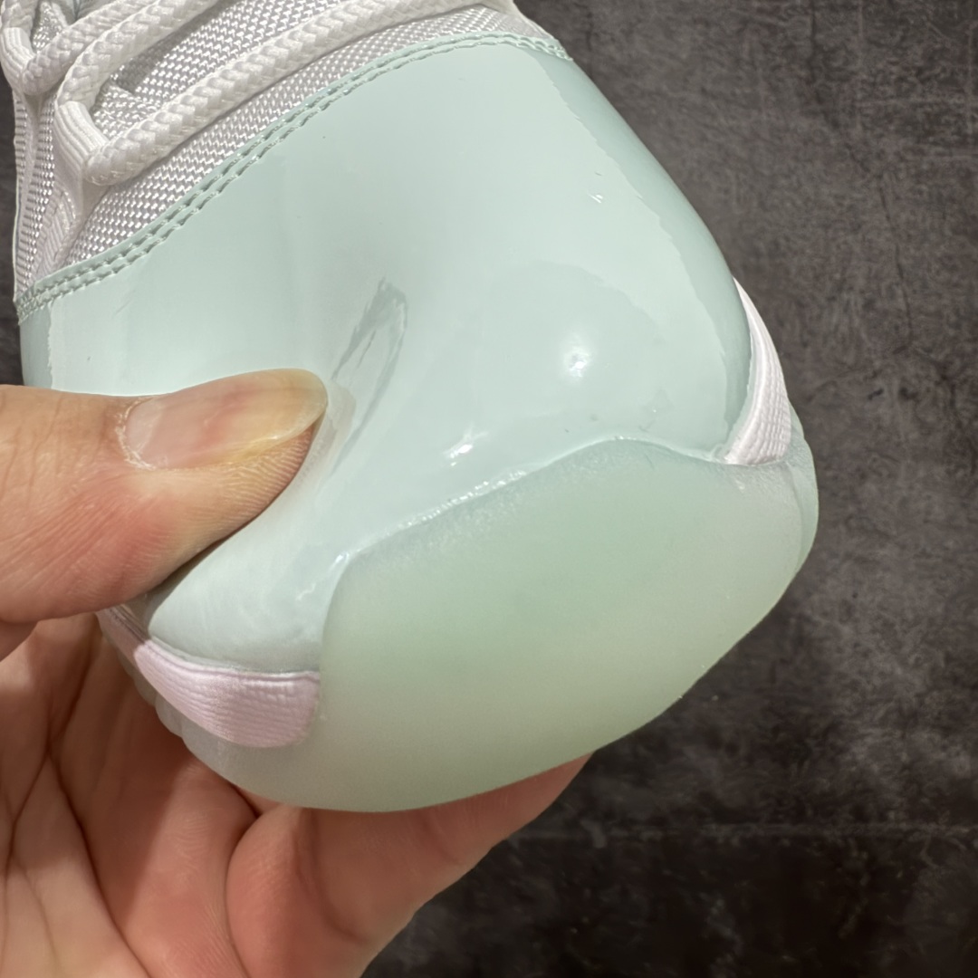 图片[4]-【XP纯原】Air Jordan 11 Low AJ11乔11低帮薄荷绿 男女文化篮球鞋 AH7860-103 专业AJ外贸大厂出品 纯原质感 进口头层皮料 中底拉帮线 整体清洁度等各方面细节完全一键转发碾压市面诸多嘴炮\”纯原\” 尺码：36-47.5-选品中心