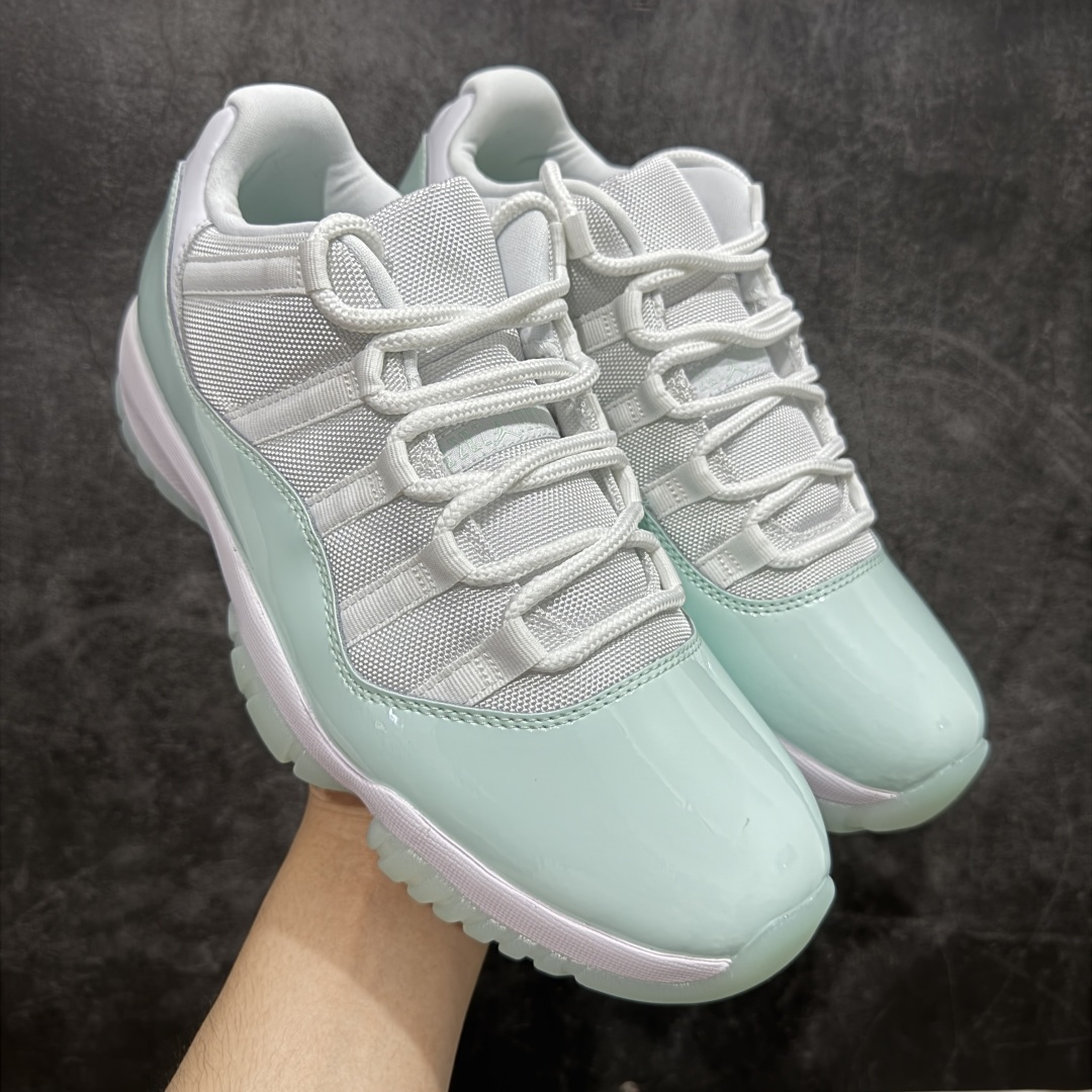【XP纯原】Air Jordan 11 Low AJ11乔11低帮薄荷绿 男女文化篮球鞋 AH7860-103 专业AJ外贸大厂出品 纯原质感 进口头层皮料 中底拉帮线 整体清洁度等各方面细节完全一键转发碾压市面诸多嘴炮\