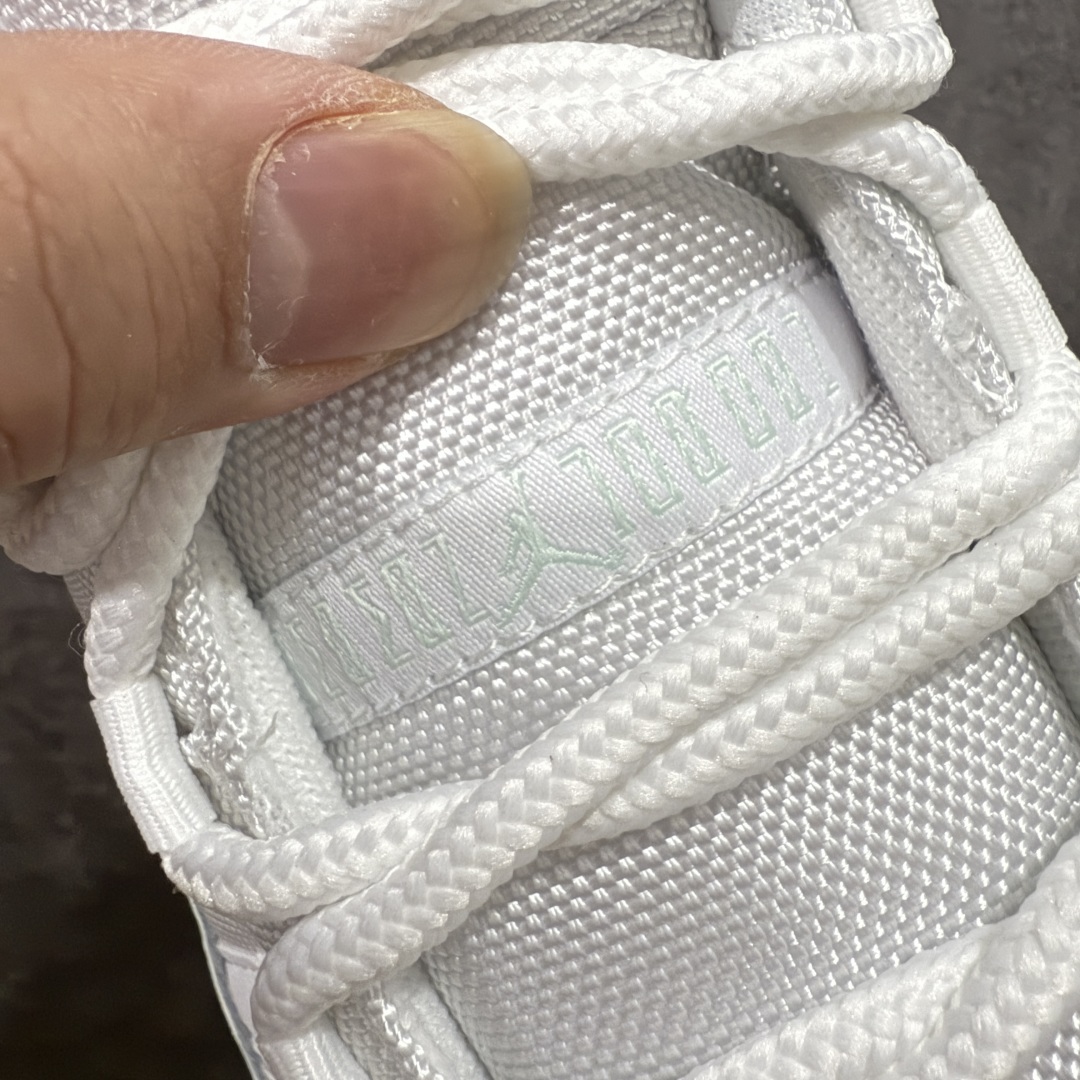图片[5]-【XP纯原】Air Jordan 11 Low AJ11乔11低帮薄荷绿 男女文化篮球鞋 AH7860-103 专业AJ外贸大厂出品 纯原质感 进口头层皮料 中底拉帮线 整体清洁度等各方面细节完全一键转发碾压市面诸多嘴炮\”纯原\” 尺码：36-47.5-选品中心