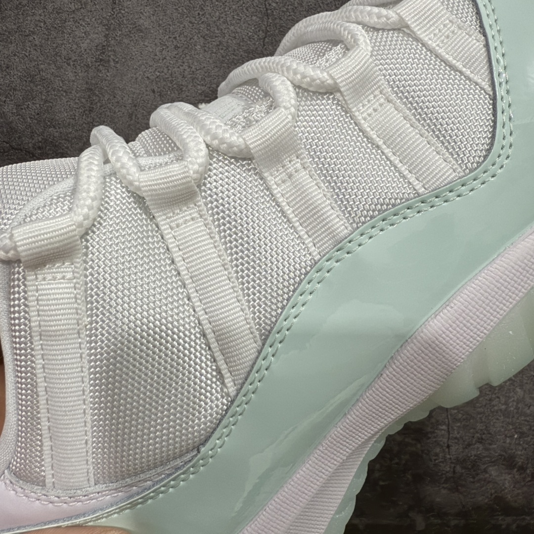 图片[3]-【XP纯原】Air Jordan 11 Low AJ11乔11低帮薄荷绿 男女文化篮球鞋 AH7860-103 专业AJ外贸大厂出品 纯原质感 进口头层皮料 中底拉帮线 整体清洁度等各方面细节完全一键转发碾压市面诸多嘴炮\”纯原\” 尺码：36-47.5-选品中心