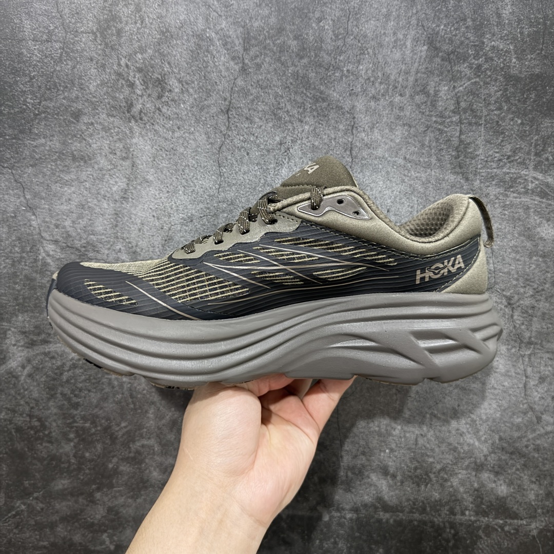 【HK纯原】HOKA ONE ONE Bondi 8 邦代八代缓震网面耐磨低帮跑步鞋