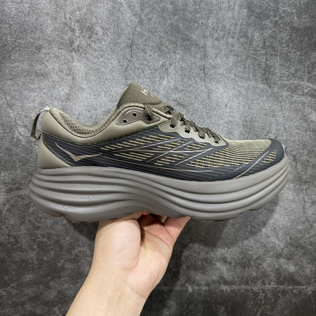 【HK纯原】HOKA ONE ONE Bondi 8 邦代八代缓震网面耐磨低帮跑步鞋