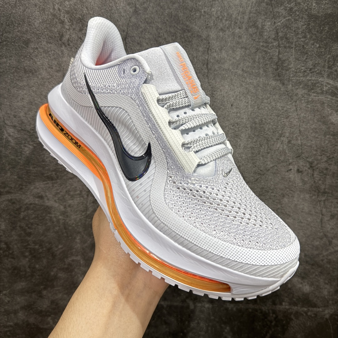 【纯原版】Nike Pegasus Premium Airscape 舒适百搭减震防滑耐磨透气 低帮跑步鞋 男款 灰白橙 低帮跑步鞋 HQ2592-002