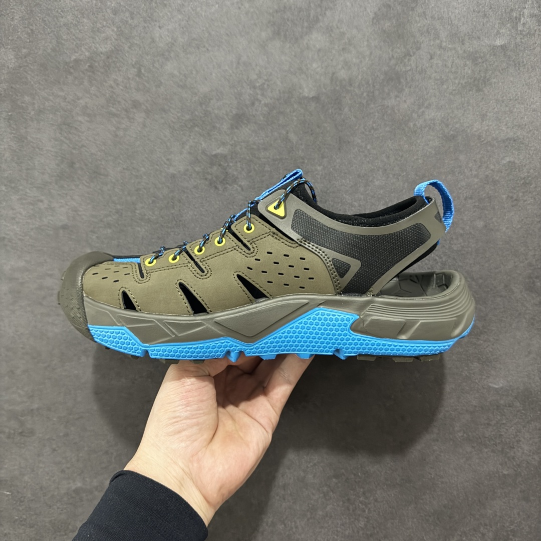 图片[2]-【HK纯原】HOKA One One Hopara Sandals 霍帕拉系列水路两用溯溪3.0 涉水休闲户外露营凉鞋 原版原档案开发 头层磨砂皮 rb+mod组合大底 作为先锋品牌的 HOKA ONE ONE总是以独特的方式 HOPA RA是一款溯溪鞋 又名排水鞋 可长期用于涉水和溯溪 保护脚底和脚趾的安全和舒适 鞋面材料速干 透气 耐磨 鞋底防滑 耐磨 抓地能力强 出于安全考虑 设计要求较高 涉水溯溪过程中 水 泥沙 可以直接从鞋内大孔排出 细纹鞋底使在岩石上抓地能力强 避免打滑 而上路后 鞋面具有快干透气等优点 尺码：36 36.5 37.5 38 39 40 40.5 41 42 42.5 43 44 45-选品中心