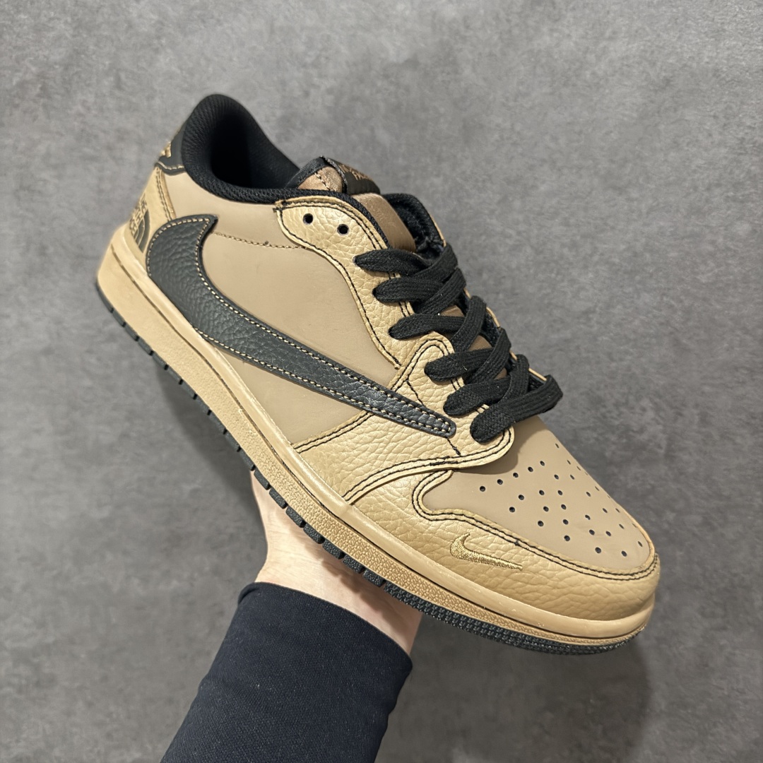 【定制版】Air Jordan 1 Low AJ1 乔1 北面联名 黑棕 高端定制 低帮复古篮球鞋 XZ5749-011