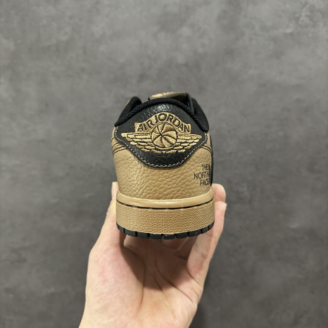 【定制版】Air Jordan 1 Low AJ1 乔1 北面联名 黑棕 高端定制 低帮复古篮球鞋 XZ5749-011