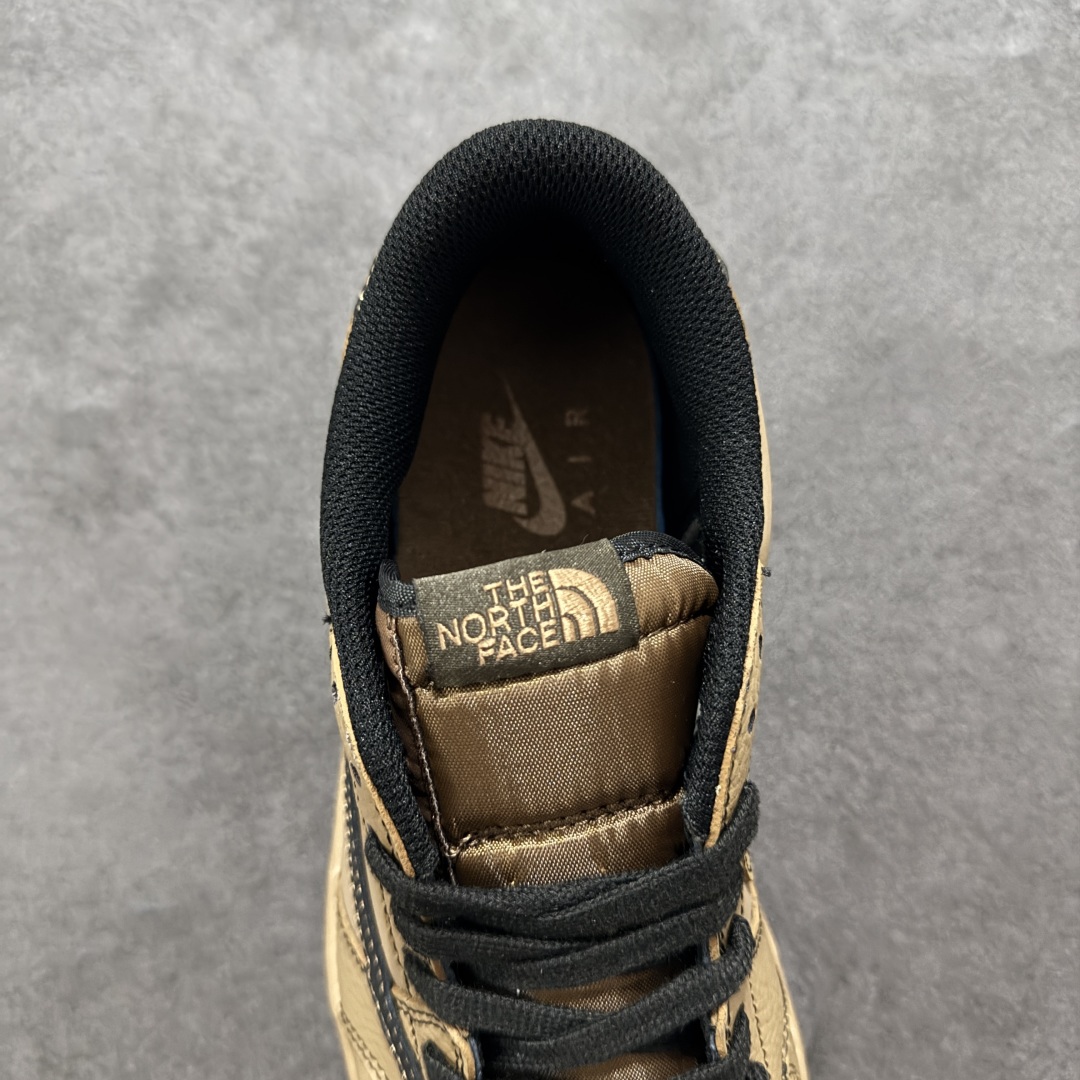 【定制版】Air Jordan 1 Low AJ1 乔1 北面联名 黑棕 高端定制 低帮复古篮球鞋 XZ5749-011