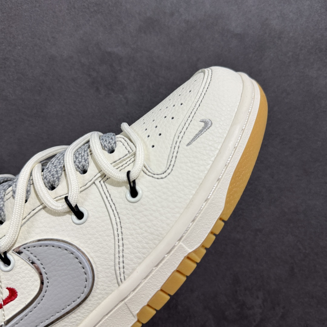 【定制版】Nike SB Dunk Low Sup系列 绑带米白灰勾 周年高端定制 低帮休闲板鞋 FC1688-215