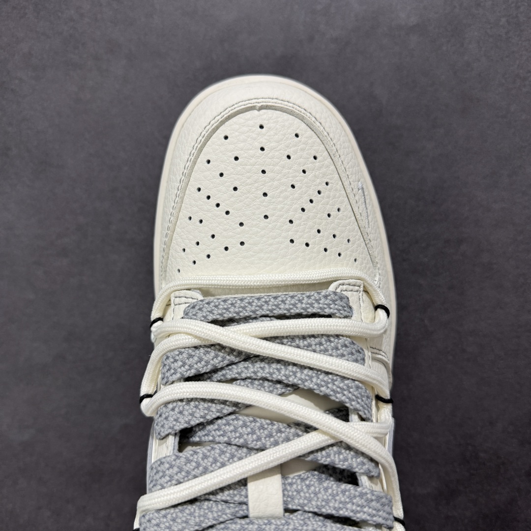 【定制版】Nike SB Dunk Low Sup系列 绑带米白灰勾 周年高端定制 低帮休闲板鞋 FC1688-215