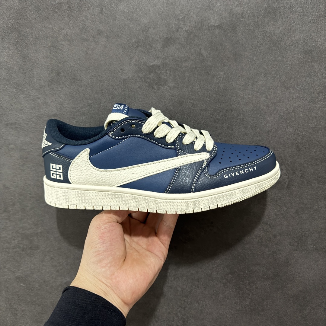 【定制版】Travis Scott x Nike Air Jordan 1 Low x GIVENCHY 三方联名 Air Jordan 1 Low 反转深蓝米白倒钩 纯原版本全鞋采用原装头层皮,用料扎实 精雕细琢鞋型极致还原 飞翼3D打印改良 深度立体 四线中底拉帮皮料选材 钢印 背胶一应俱全 全新批次 原装原模大底全鞋原厂定制皮料,手感细腻正确折边工艺 完美细节诠释 货号:QY0568 962 尺码:36-46(半)-选品中心