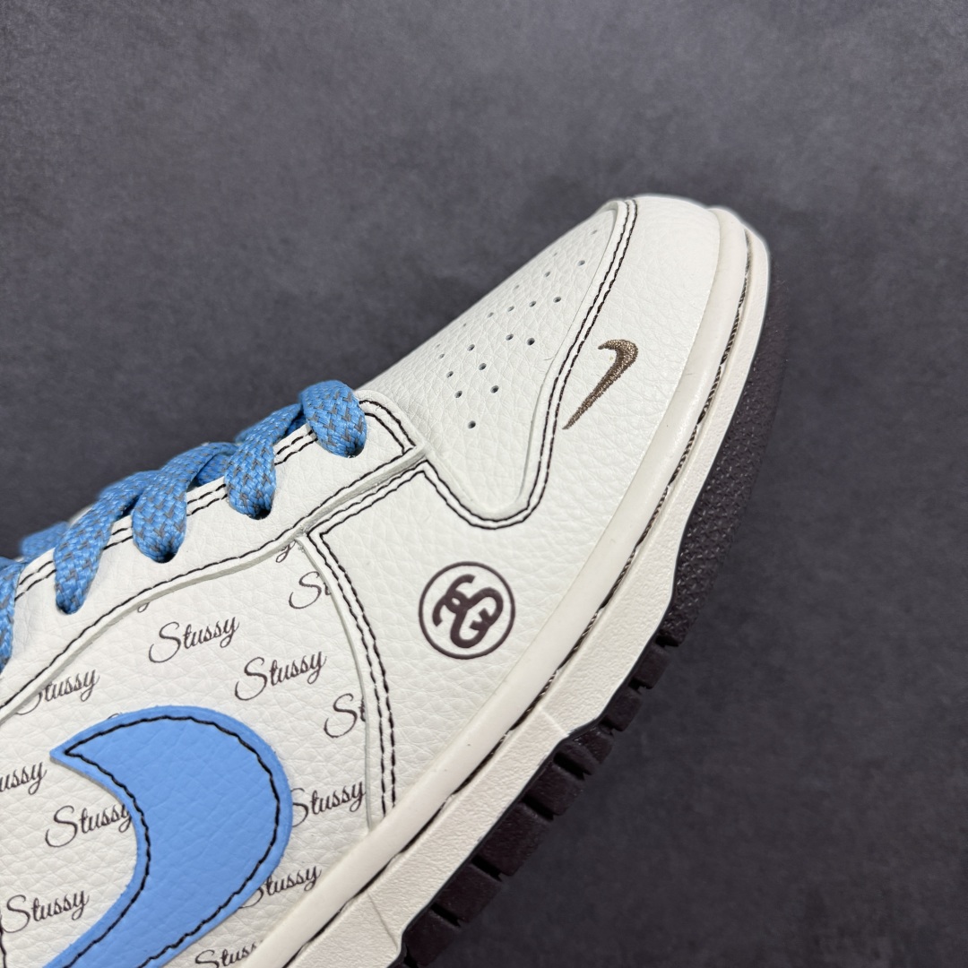 【定制版】Nike SB Dunk Low x Stussy 白蓝小勾 XF8698-081