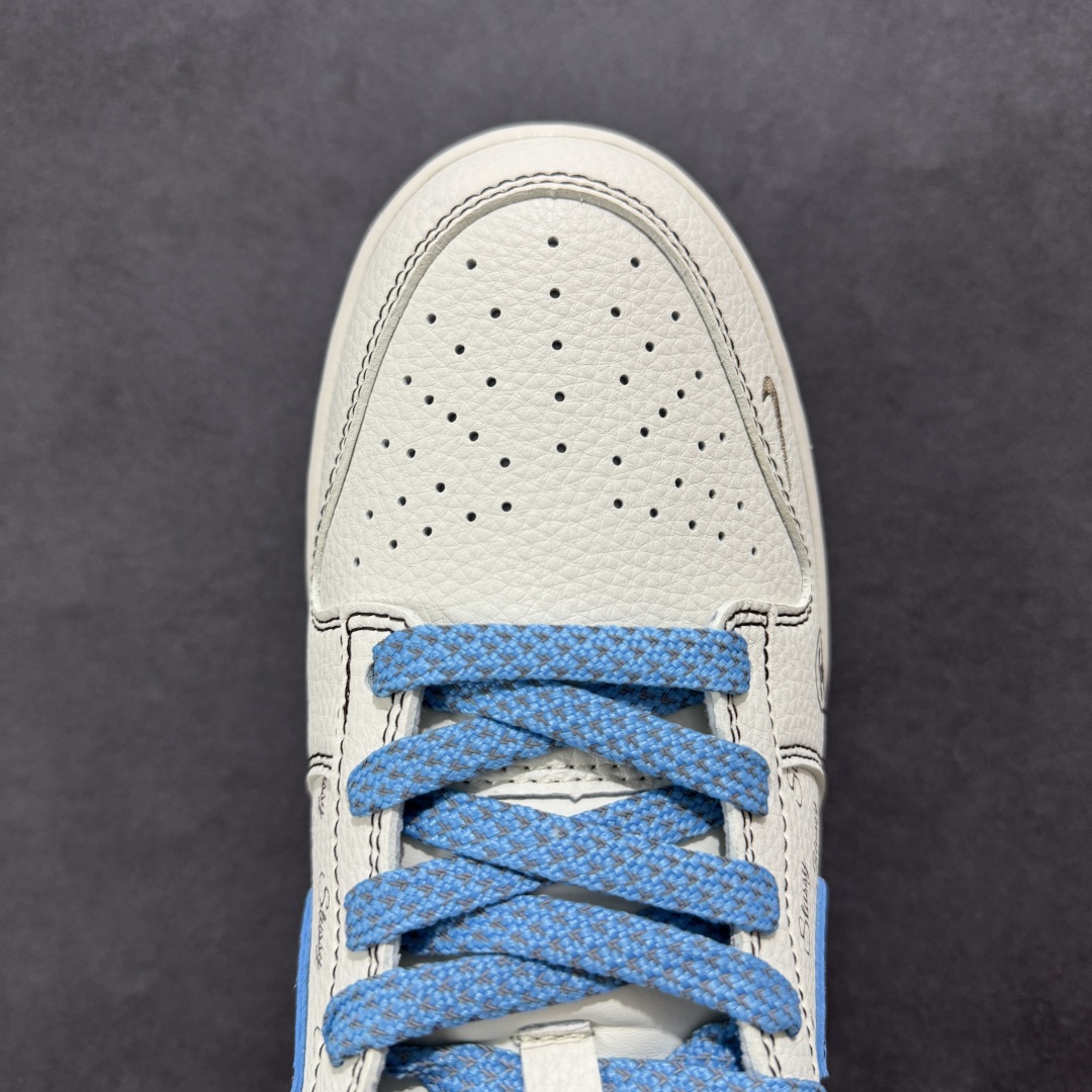 【定制版】Nike SB Dunk Low x Stussy 白蓝小勾 XF8698-081
