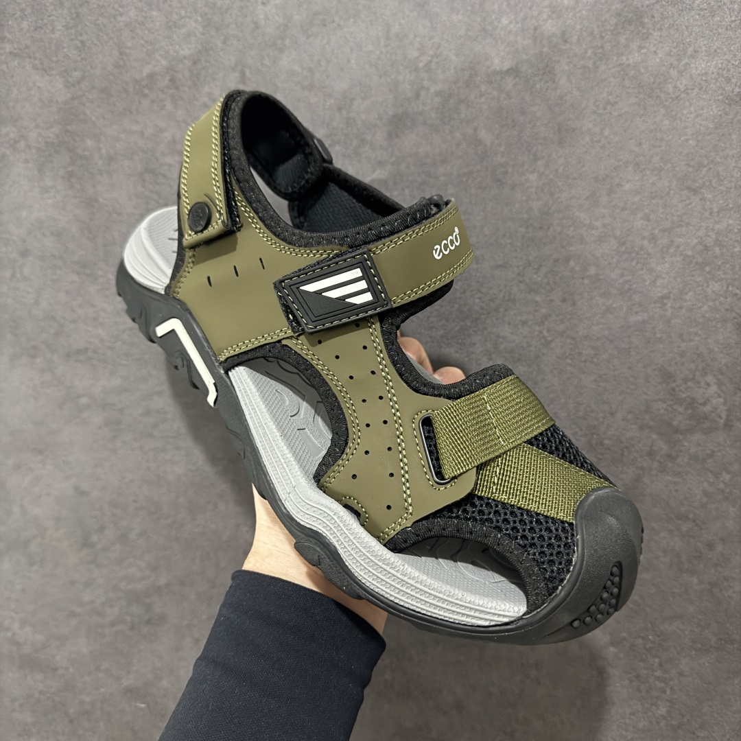 图片[3]-【公司级】ECCO爱步BIOM男士户外越野运动包头凉鞋 山地系列 户外运动 牛皮与纺织品拼接鞋面 时尚个性，出街有型 直接注塑工艺连接鞋面与鞋底 一体成型，合脚耐穿 创新鞋钉，橡胶外底 防滑耐磨 提供抓地力 多方位牵引力与稳定性能 稳固防护 循迹山迹 尺码：39 40 41 42 43 44（标准码）-选品中心