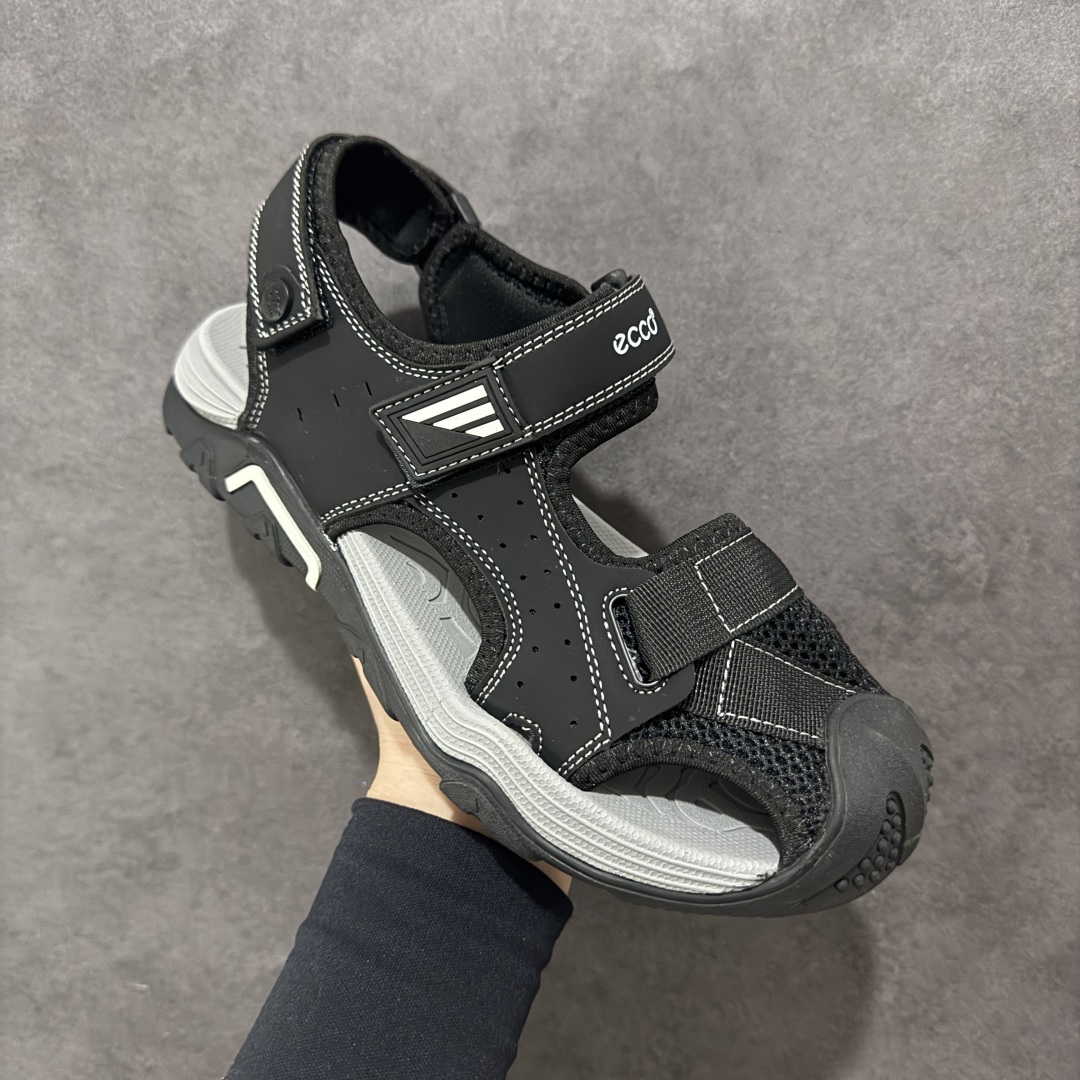 图片[3]-【公司级】ECCO爱步BIOM男士户外越野运动包头凉鞋 山地系列 户外运动 牛皮与纺织品拼接鞋面 时尚个性，出街有型 直接注塑工艺连接鞋面与鞋底 一体成型，合脚耐穿 创新鞋钉，橡胶外底 防滑耐磨 提供抓地力 多方位牵引力与稳定性能 稳固防护 循迹山迹 尺码：39 40 41 42 43 44（标准码）-选品中心