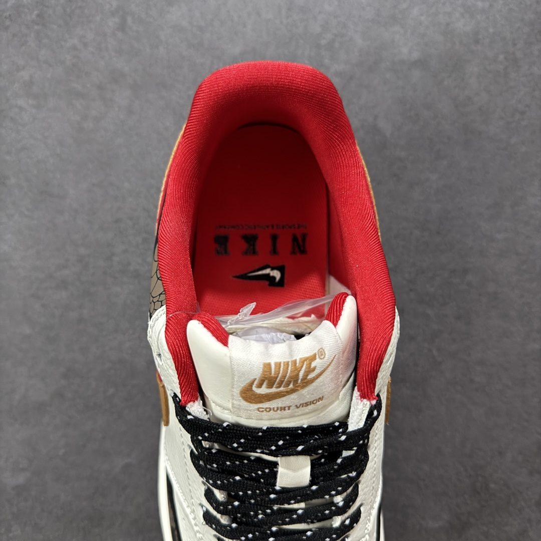 图片[7]-【定制版】Nike Court Vision Low 蛇年限定 白黑红 休闲运动板鞋 低帮百搭透气休闲运动板鞋，经典耐用的设计 兼顾舒适脚感和出众风范，演绎匠心之作 结构性的支撑贴合感结合复古篮球设计，塑就场外全明星风范 货号： FD5188 128 尺码：36 36.5 37.5 38 38.5 39 40 40.5 41 42 42.5 43 44 44.5 45-选品中心