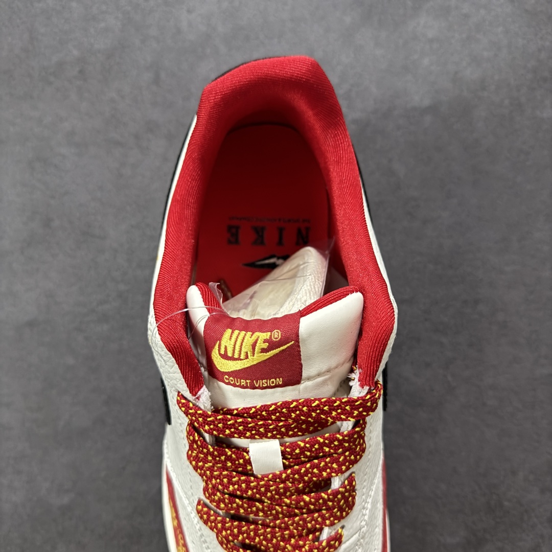 图片[7]-【定制版】Nike Court Vision Low 蛇年限定休闲运动板鞋 纯原版本低帮百搭透气休闲运动板鞋，经典耐用的设计，兼顾舒适脚感和出众风范，演绎匠心之作。结构性的支撑贴合感结合复古篮球设计，塑就场外全明星风范 货号： FD5188-129 尺码：36 36.5 37.5 38 38.5 39 40 40.5 41 42 42.5 43 44 44.5 45-选品中心