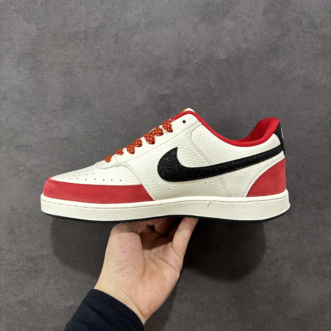 图片[2]-【定制版】Nike Court Vision Low 蛇年限定休闲运动板鞋 纯原版本低帮百搭透气休闲运动板鞋，经典耐用的设计，兼顾舒适脚感和出众风范，演绎匠心之作。结构性的支撑贴合感结合复古篮球设计，塑就场外全明星风范 货号： FD5188-129 尺码：36 36.5 37.5 38 38.5 39 40 40.5 41 42 42.5 43 44 44.5 45-选品中心