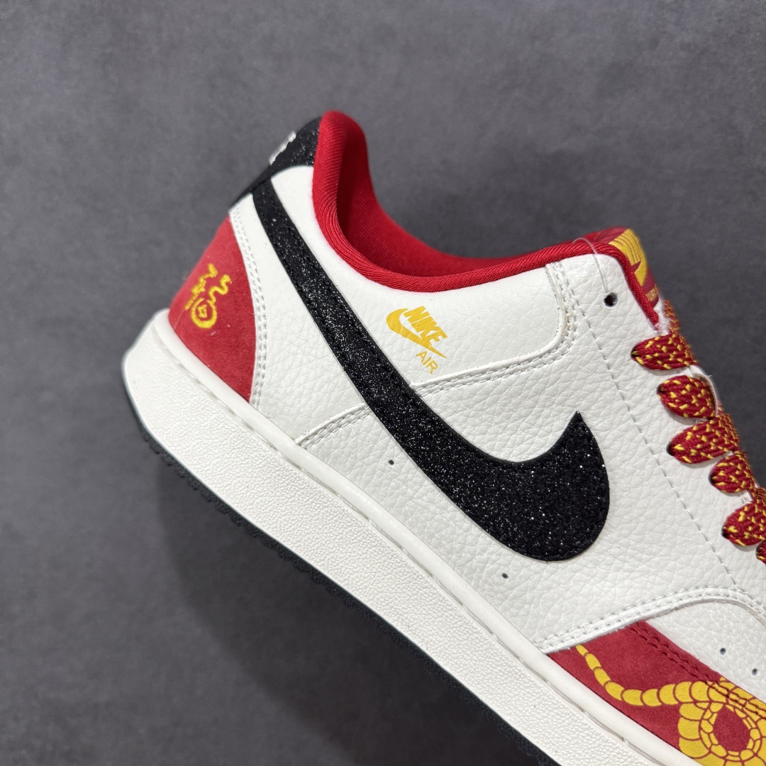 图片[6]-【定制版】Nike Court Vision Low 蛇年限定休闲运动板鞋 纯原版本低帮百搭透气休闲运动板鞋，经典耐用的设计，兼顾舒适脚感和出众风范，演绎匠心之作。结构性的支撑贴合感结合复古篮球设计，塑就场外全明星风范 货号： FD5188-129 尺码：36 36.5 37.5 38 38.5 39 40 40.5 41 42 42.5 43 44 44.5 45-选品中心