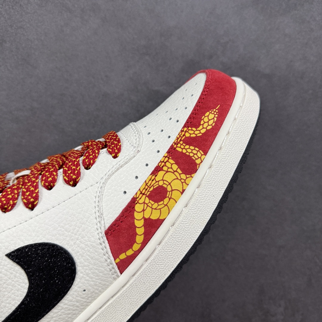 图片[5]-【定制版】Nike Court Vision Low 蛇年限定休闲运动板鞋 纯原版本低帮百搭透气休闲运动板鞋，经典耐用的设计，兼顾舒适脚感和出众风范，演绎匠心之作。结构性的支撑贴合感结合复古篮球设计，塑就场外全明星风范 货号： FD5188-129 尺码：36 36.5 37.5 38 38.5 39 40 40.5 41 42 42.5 43 44 44.5 45-选品中心