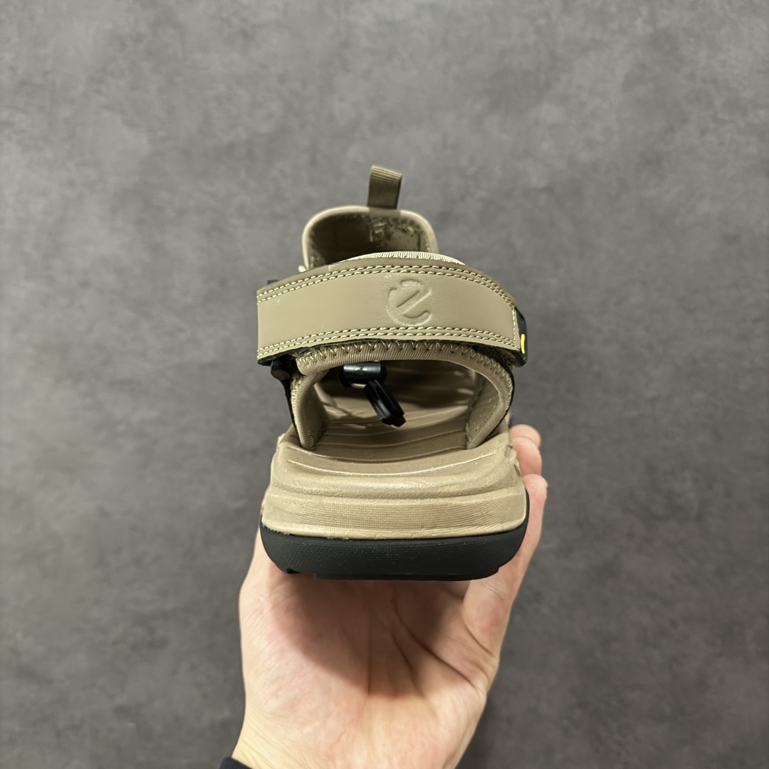 图片[4]-【公司级】ECCO爱步户外休闲凉鞋 运动包头沙滩鞋凉鞋 新款舒适透气鞋 越野系列 鞋面采用多种材质拼接 透气面料 柔软舒适 清晰质感，贴合脚部，舒心行走 便捷抽绳设计和魔术贴脚后跟 可自由调节松紧 穿脱更便捷 优质柔软内里设计 亲肤贴脚 行走更加舒适 橡胶鞋底 搭配立体纹路 防滑耐磨 时尚新元素 畅享行走 尺码：38 39 40 41 42 43 44 45（皮鞋码）-选品中心