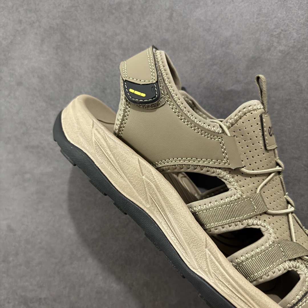 图片[6]-【公司级】ECCO爱步户外休闲凉鞋 运动包头沙滩鞋凉鞋 新款舒适透气鞋 越野系列 鞋面采用多种材质拼接 透气面料 柔软舒适 清晰质感，贴合脚部，舒心行走 便捷抽绳设计和魔术贴脚后跟 可自由调节松紧 穿脱更便捷 优质柔软内里设计 亲肤贴脚 行走更加舒适 橡胶鞋底 搭配立体纹路 防滑耐磨 时尚新元素 畅享行走 尺码：38 39 40 41 42 43 44 45（皮鞋码）-选品中心