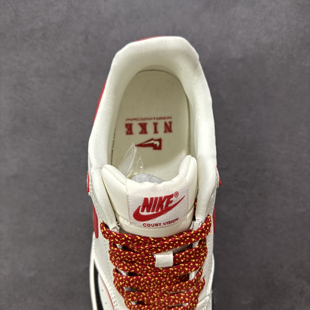 【定制版】Nike Court Vision Low 蛇年限定 白红黑满天星 休闲运动板鞋 FD5188-130