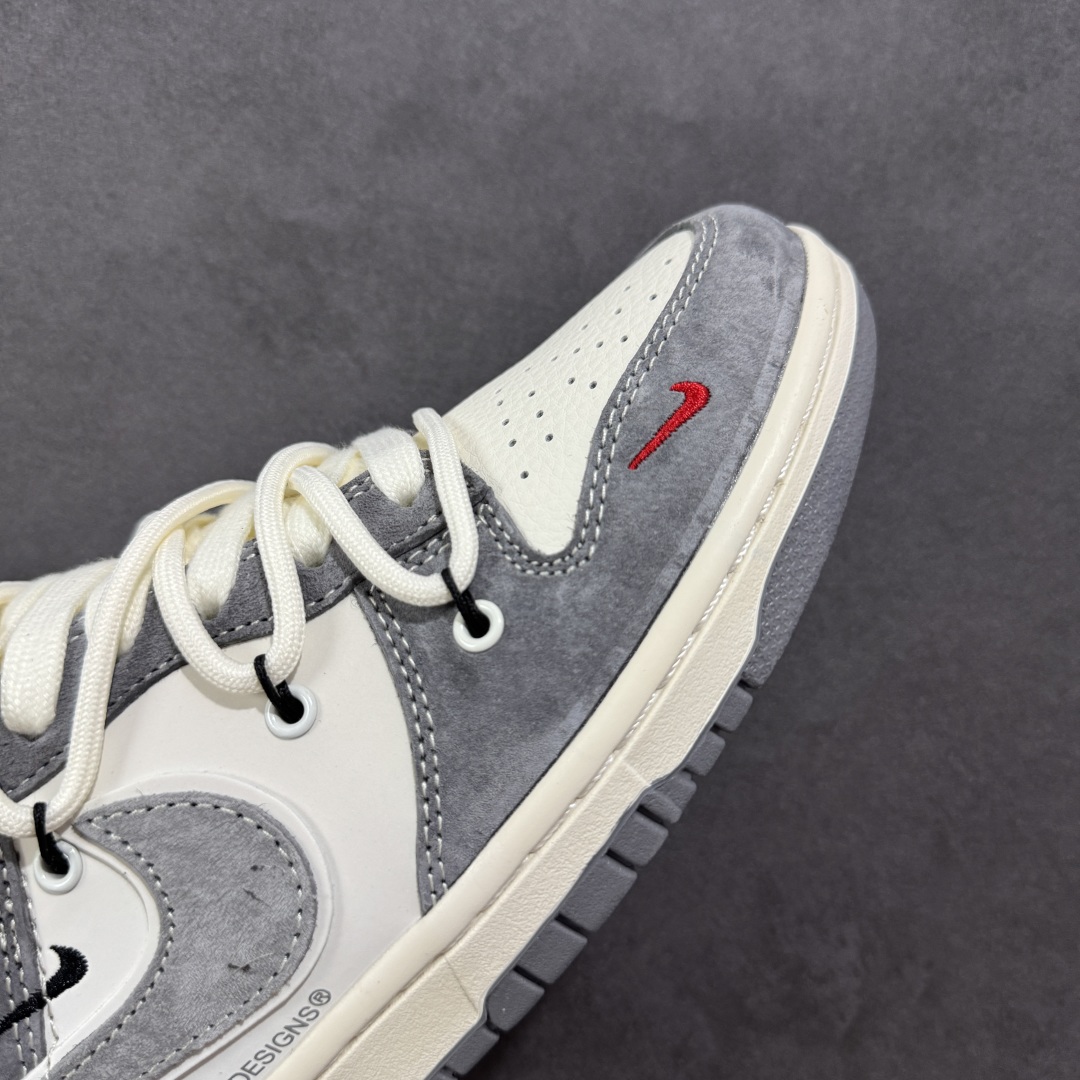 【定制版】Nike SB Dunk Low 斯图西联名 绑带猪八灰白灰勾 周年高端定制 低帮休闲板鞋 YX5066-328