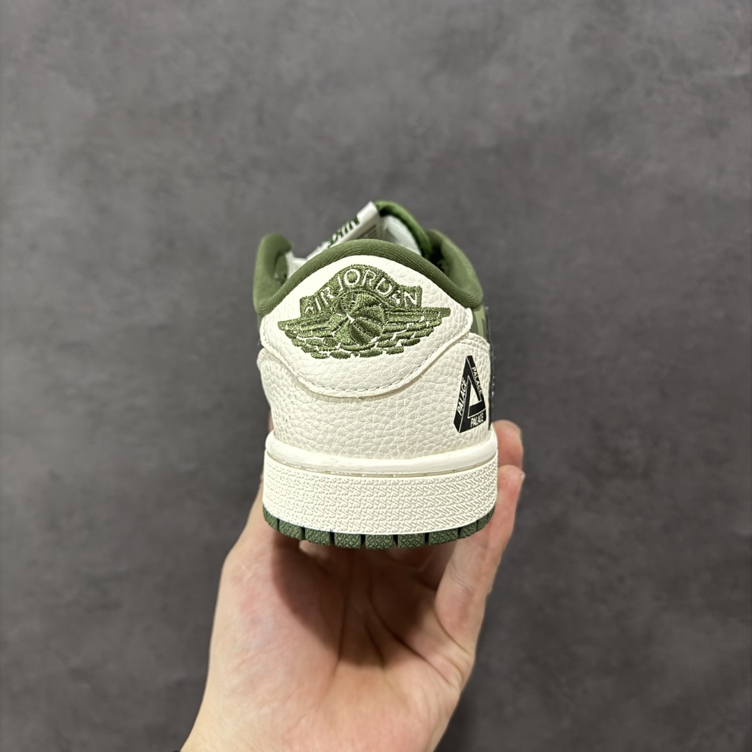 【定制版】Travis Scott x Fragment Design x Air Jordan 1 Low SP AJ1 PALACE联名 米绿黑勾 低帮文化休闲板鞋 XS2024-030