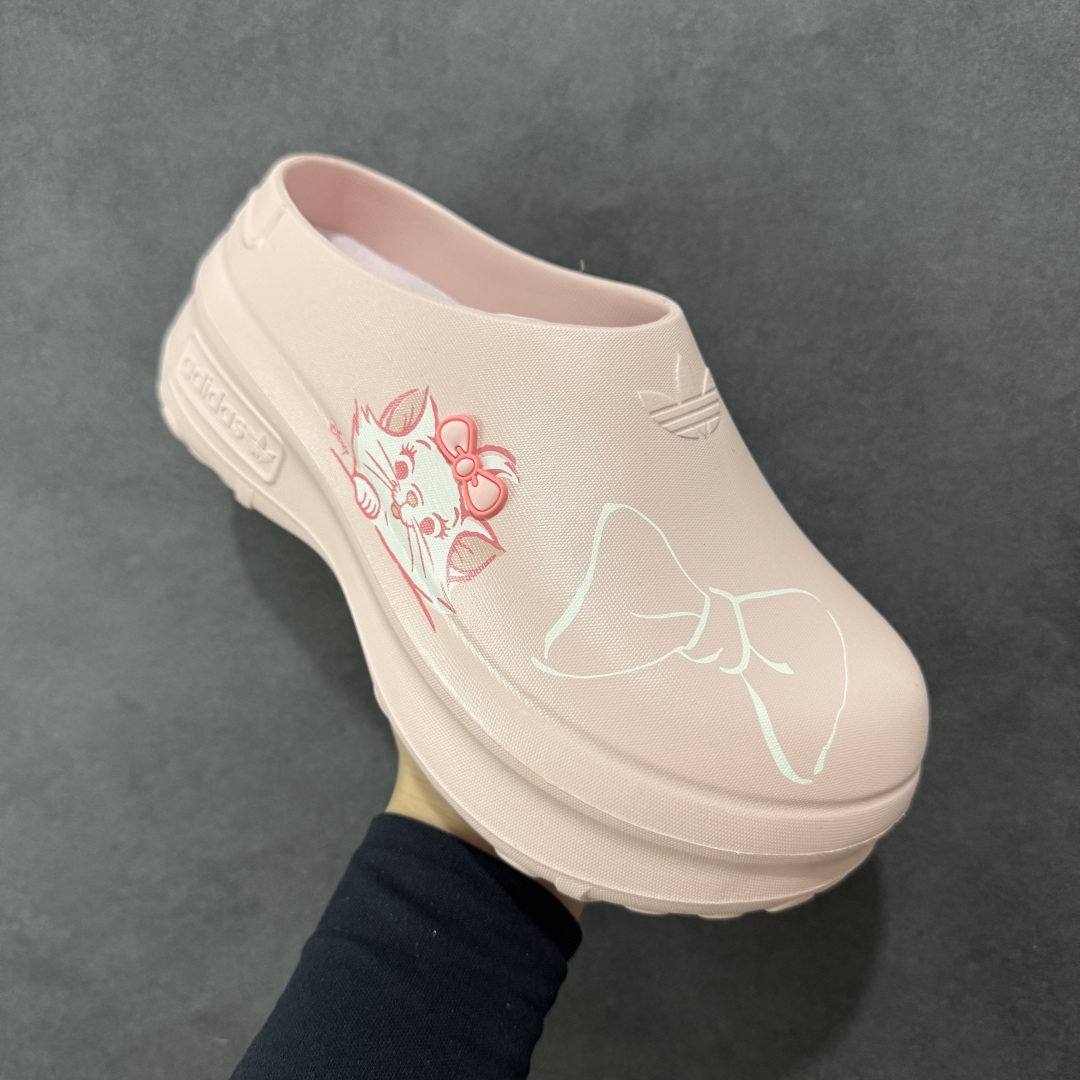 【CS版本】迪士尼《猫儿历险记》× adidas originals ADIFOMSTAN MULE 粉色 JR7150