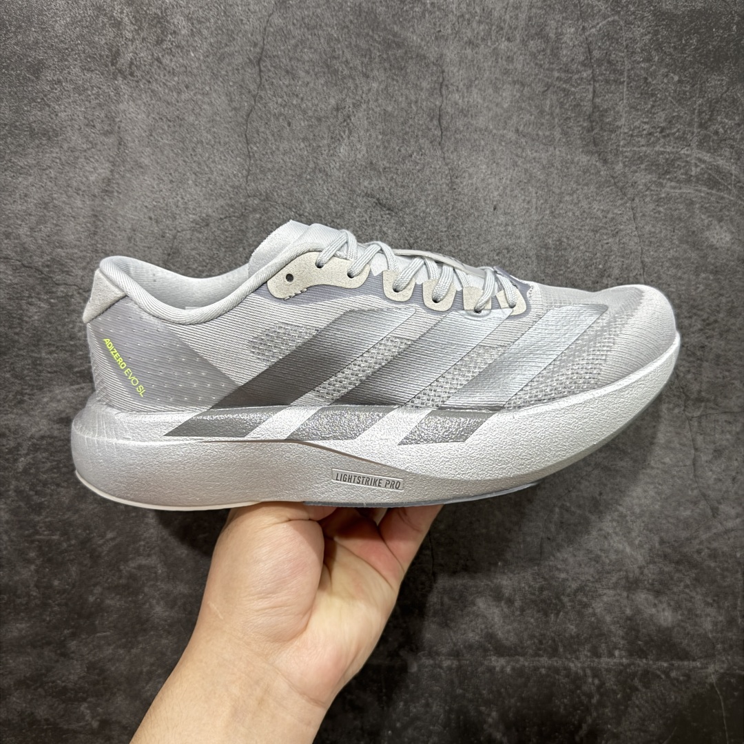 【渠道纯原】AD Adizero Eva SL M 零度进化版系列低帮轻便透气竞速休闲运动慢跑鞋 JR3418
